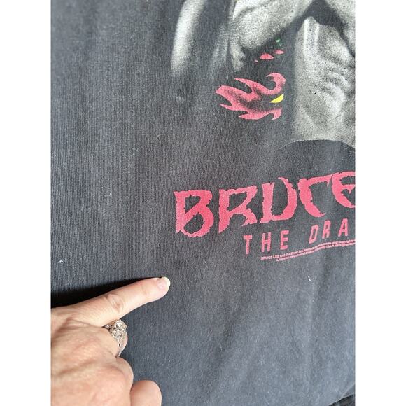 Vintage Bruce Lee The Dragon Movie Promo T-Shirt - Zion Rootswear Tag - Men’s M - Picture 2 of 6